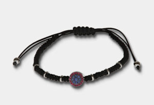 Bracciale tessuto oro bianco zaffiri rubini Invisible - Gioielleria Casavola di Noci - idee regalo compleanno ragazzo 18 anni