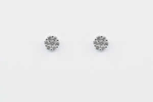 Orecchini diamanti Nuphar Nature White - Gioielleria Casavola di Noci - idee regalo per la vostra fidanzata - in oro bianco