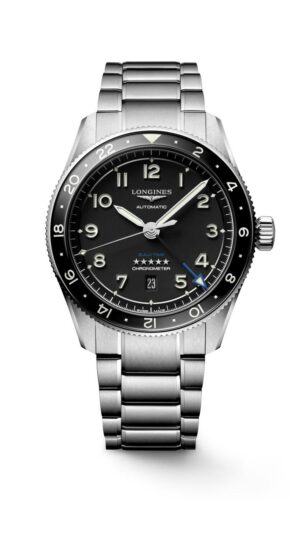 Longines Spirit Zulu Time L3.812.4.53.6 - Gioielleria Casavola di Noci - orologio automatico svizzero GMT con certificato COSC - realizzato in acciaio INOX con ghiera ceramica