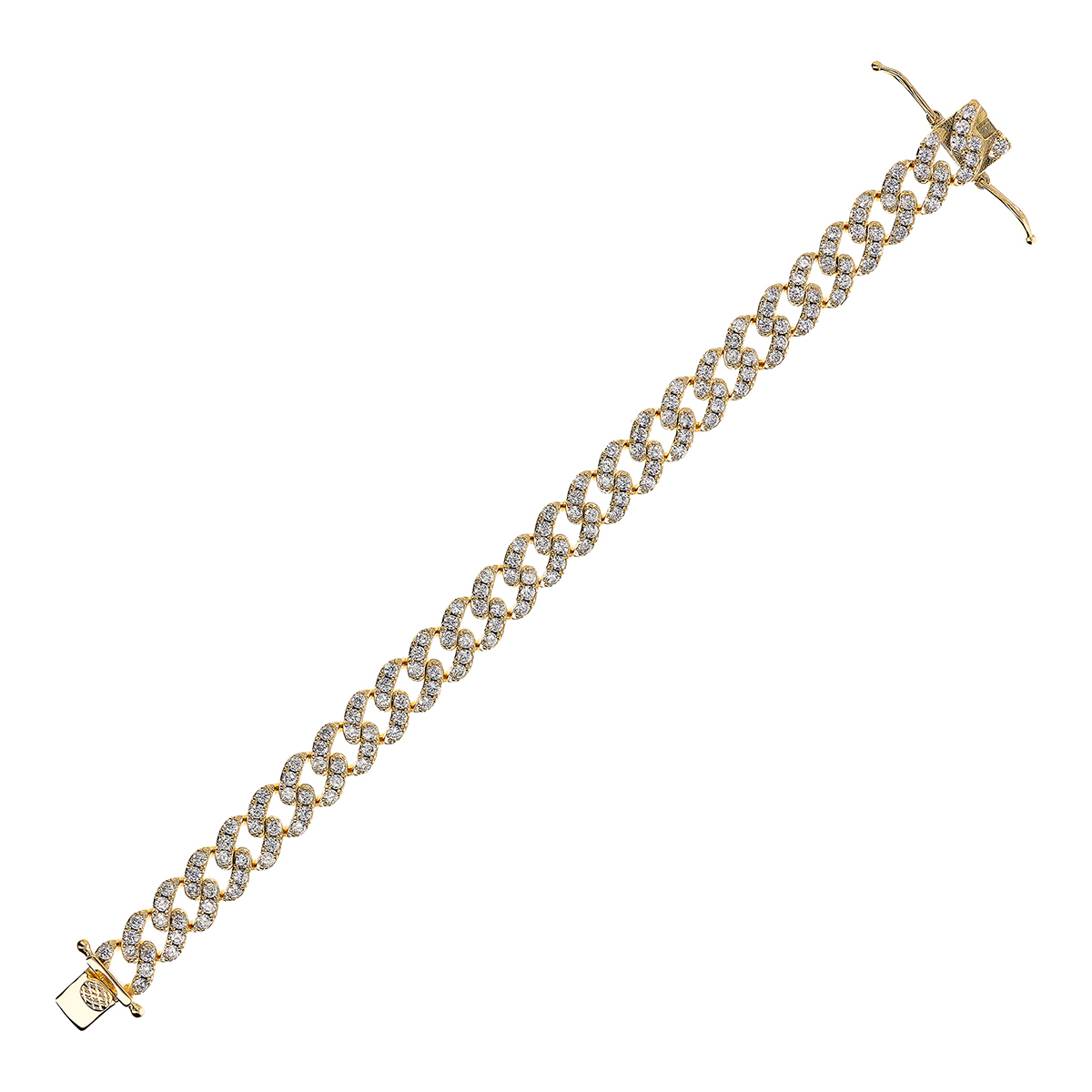 Bracciale catena grumetta Bronzallure WSBZ02327Y.WHI-CZ-SH - Gioielleria Casavola di Noci - idee regalo compleanno ragazza - placcato oro giallo 18kt