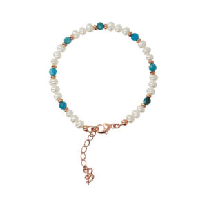 Bracciale perle e pietre Bronzallure WSBZ02156.AP+WPRL - Gioielleria Casavola di Noci - idee regalo compleanno ragazza