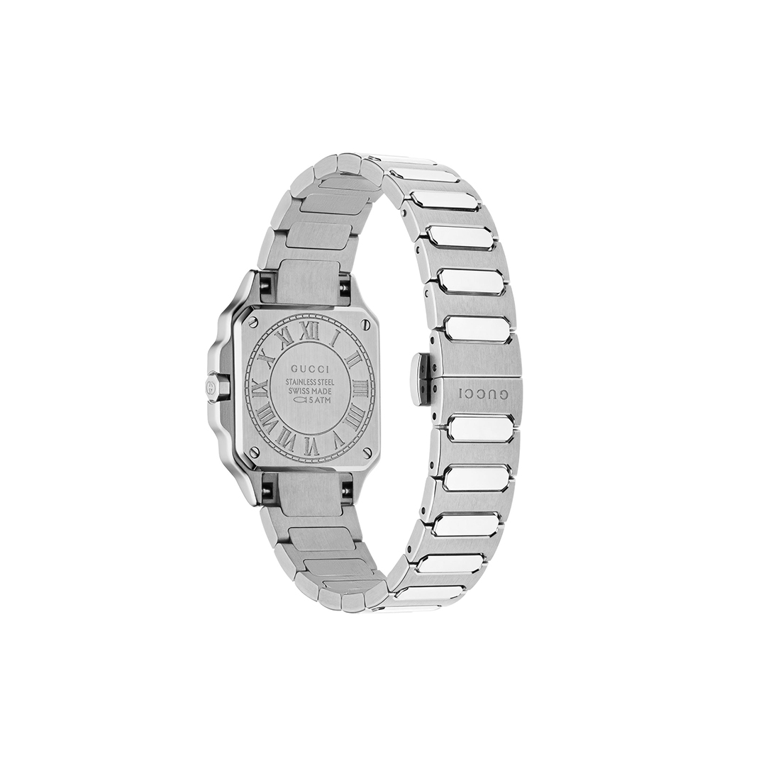 Gucci G-Flat YA166507 - Gioielleria Casavola di Noci - in acciaio INOX con vetro zaffiro- idee regalo compleanno 18 anni ragazza