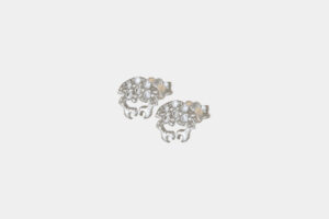 Orecchini granchio in oro bianco con pavé di zirconi - Gioielleria Casavola di Noci - idee regalo compleanno 18 anni ragazza
