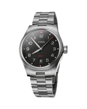 Oris ProPilot Date 01 733 7805 4164-07 8 20 04LC - Gioielleria Casavola di Noci - orologio automatico svizzero - quadrante color nero - bracciale in acciaio INOX