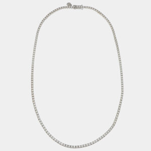 Girocollo tennis diamanti 3.50 ct Prestige White - Gioielleria Casavola di Noci - in oro bianco 18 carati - idee regalo per una donna che deve sposarsi