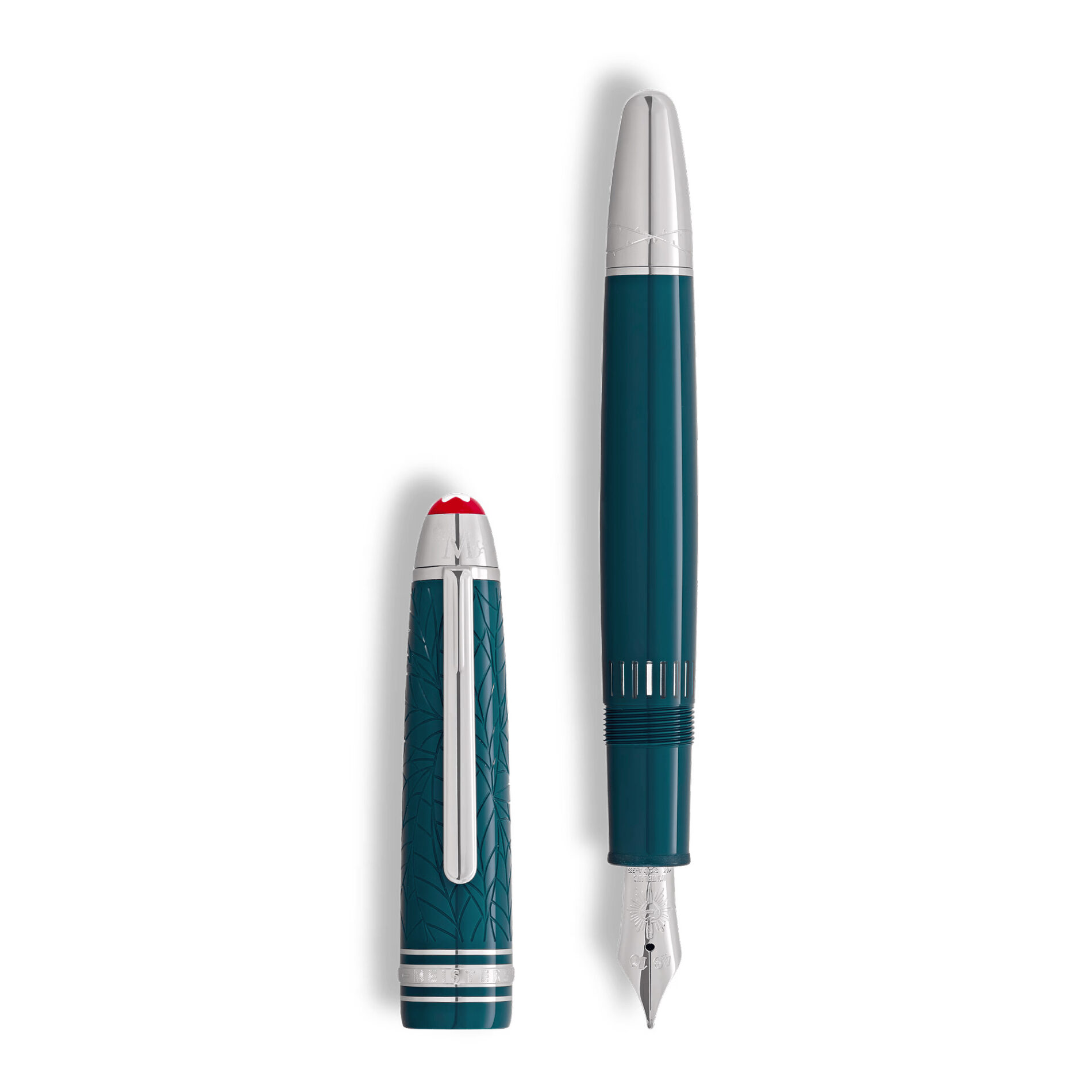 Montblanc Romeo e Giulietta stilografica 132913 - Gioielleria Casavola di Noci - penna in edizione speciale da collezione - realizzata in pregiata resina color verde petrolio