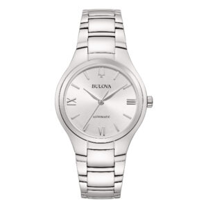 Bulova Classic Lady Automatic 96L318 - Gioielleria Casavola di Noci -orologio da donna con quadrante argentato effetto lucido