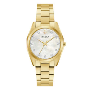Bulova Surveyor Lady 97P172 - Gioielleria Casavola di Noci - orologio da donna con quadrante in madreperla bianco e undici diamanti come indici