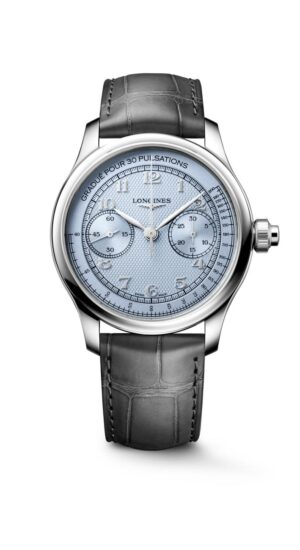 Longines Master Collection L2.960.4.93.2 - Gioielleria Casavola di Noci - cronografo monopulsante svizzero con carica manuale - cinturino in pelle di alligatore