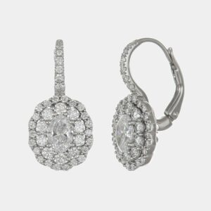 Orecchini diamanti Helianthus Nature White